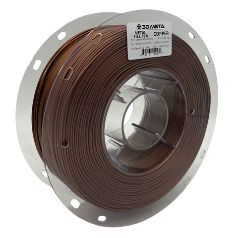 3D META Metal Fill PLA 3D Printing Filament - Copper