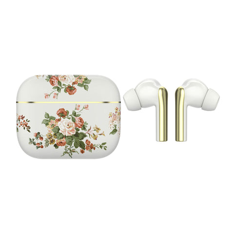 Laura Ashley Skylark TWS Wireless Bluetooth 5.4 Earbuds Headphones (Rosemore)