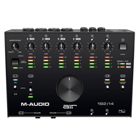 M-Audio Air 192/14 USB 8x4 Audio Interface with MIDI & Monitoring (Black)