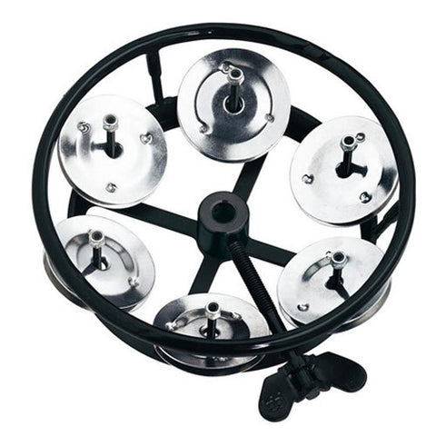 Meinl Percussion Hihat Tambourine Stainless Steel Jingles Black