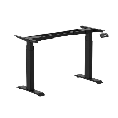 Desky Dual Mini Standing Desk Frame - Matte Black