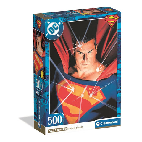 Clementoni Puzzle Superman Poster Included 500-Pieces