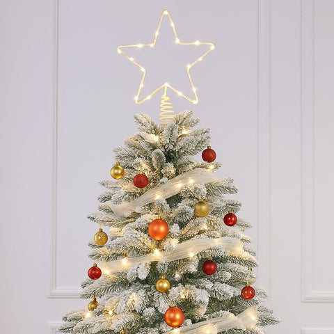Lexi Lighting Lit Star Tree Top Christmas Lights (Battery Operated)