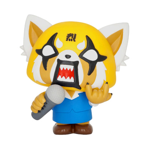 Aggretsuko Raging w/ Karaoke Microphone Figural PVC Money/Coin Bank 8in