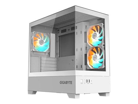 GIGABYTE C201 Panoramic ICE Tempered Glass mATX Mid-Tower Case