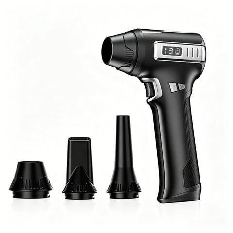ZLOS MM10 Storm-Level Brush less High-Speed Turbo Air Duster Blower Gun for Car Drying, PC Cleaning & Outdoor Use