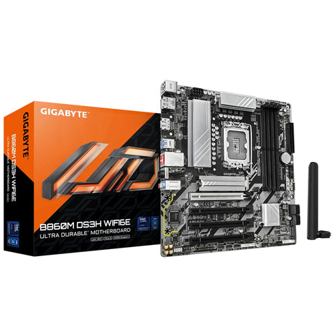 Gigabyte B860M DS3H WIFI6E LGA 1851 micro-ATX Motherboard