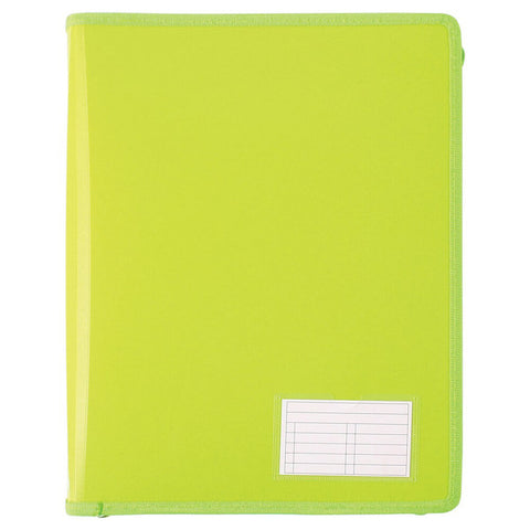 Bantex 2 D-ring Binder with Zipper 25mm (A4) - Lime