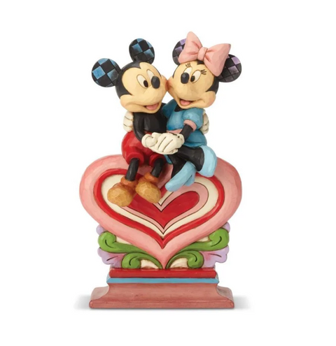 Jim Shore Disney Traditions - Mickey and Minnie Mouse - Heart to Heart