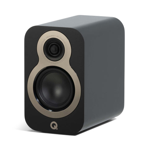 Q Acoustics 3010c Bookshelf Speakers Satin Black Pair