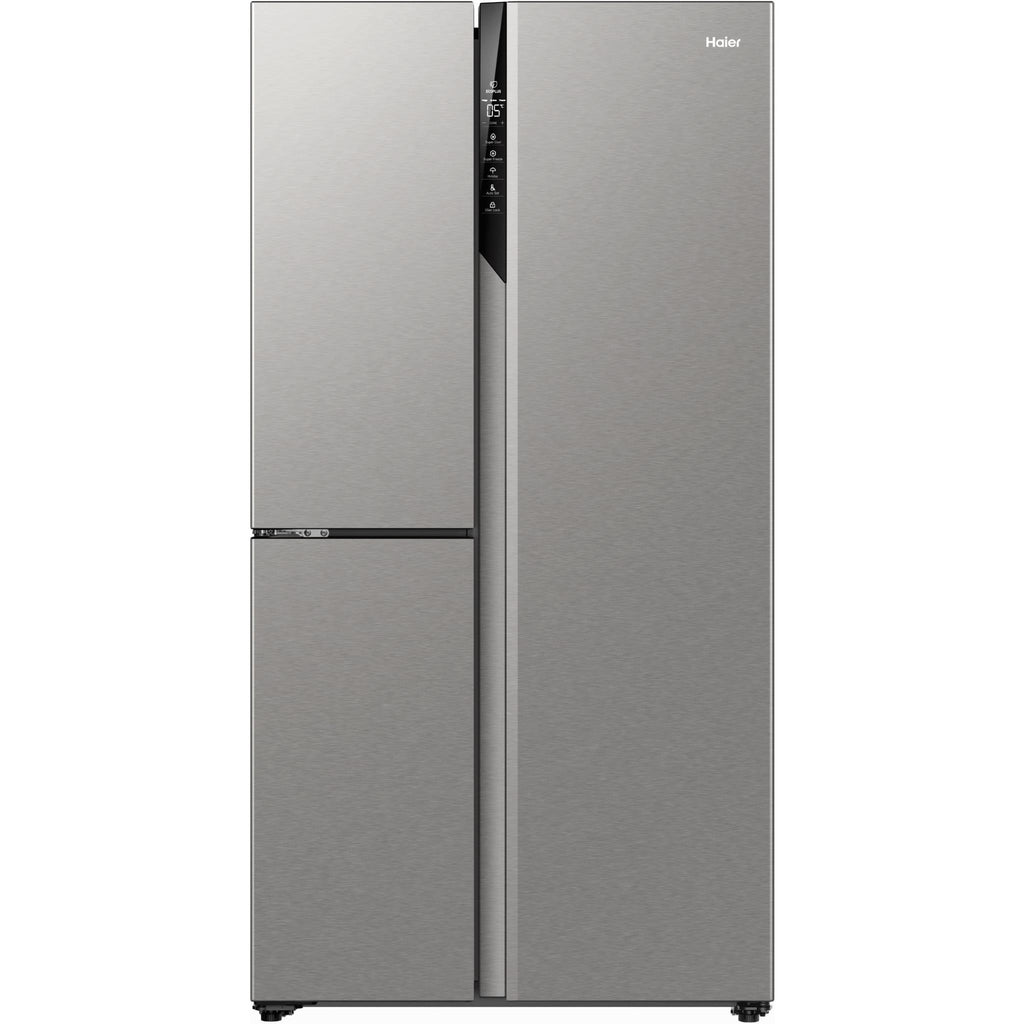 Haier HRF575XS 575L S+ ThreeDoor SideBySide Fridge (Satina) JB HiFi