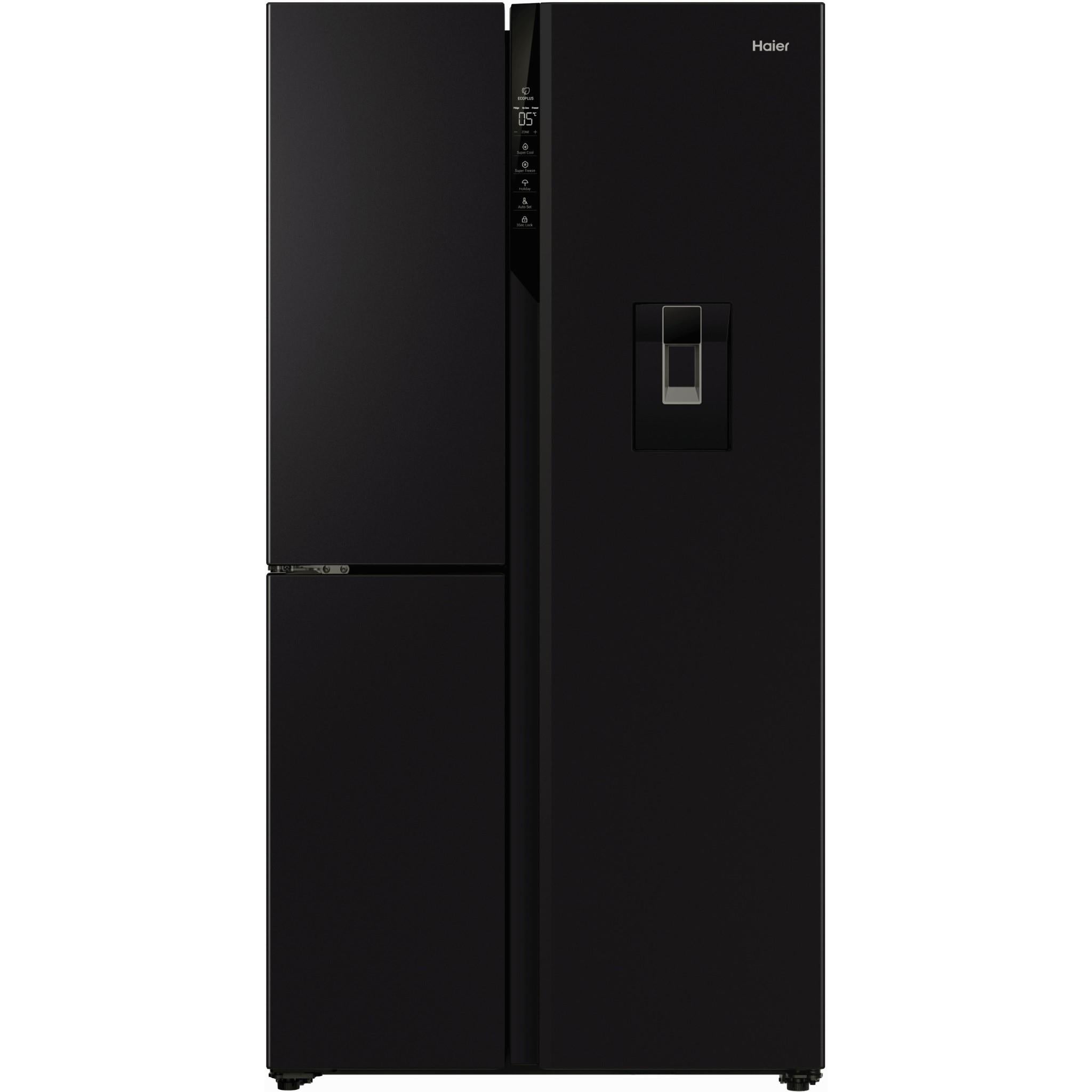 Haier HRF575XHC 574L S+ Three-Door Side-By-Side Fridge (Black