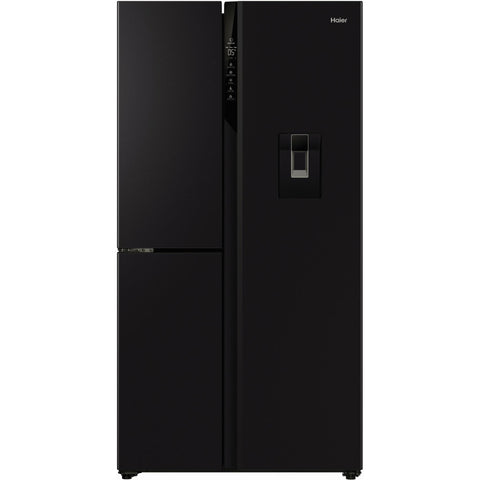 Haier HRF575XHC 574L S+ Three-Door Side-By-Side Fridge (Black)