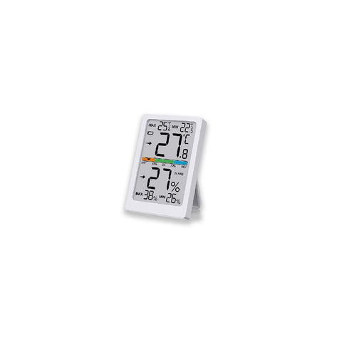 Sansai LCD Digital Thermometer & Humidity Monitor 7x10cm (White)