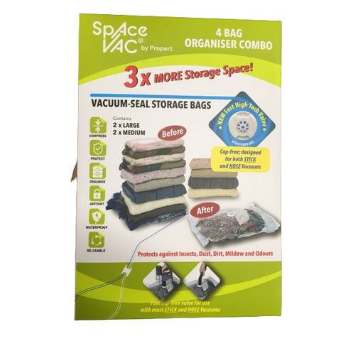 Space Vac Space Saving Vacuum Compression Bag [4 Pack]