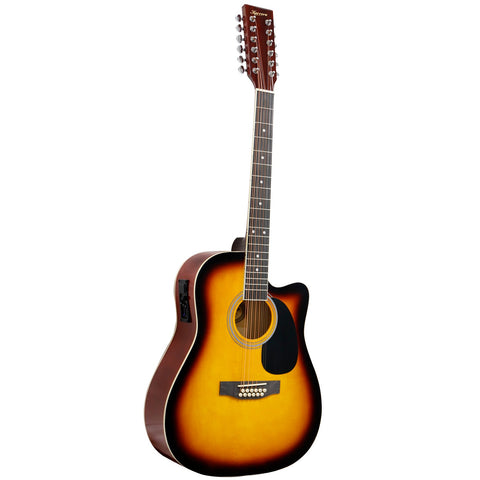 Karrera Acoustic Guitar 12-String with EQ (Sunburst)