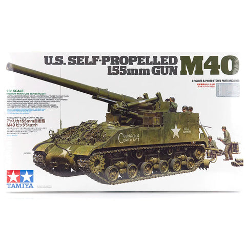 Tamiya 1/35 U.S. M40 Self-Propelled Gun Scaled Plastic Model Kit