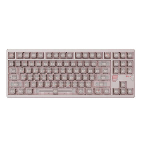 Qwertykeys QK&ATK HEX80 8K HE Wired Magnetic Custom Keyboard (Spray-coated Babypink)