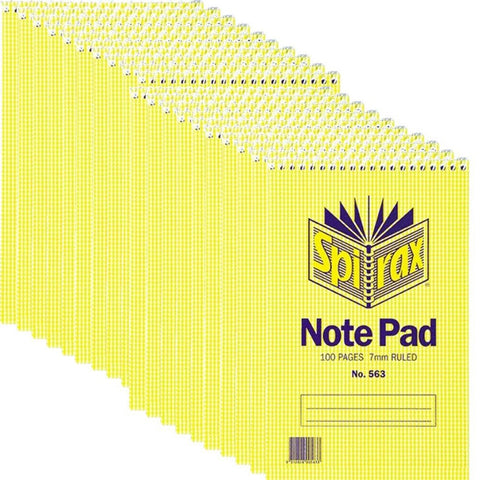Spirax 563 Reporters Notebook 100pg 200x127mm (20)
