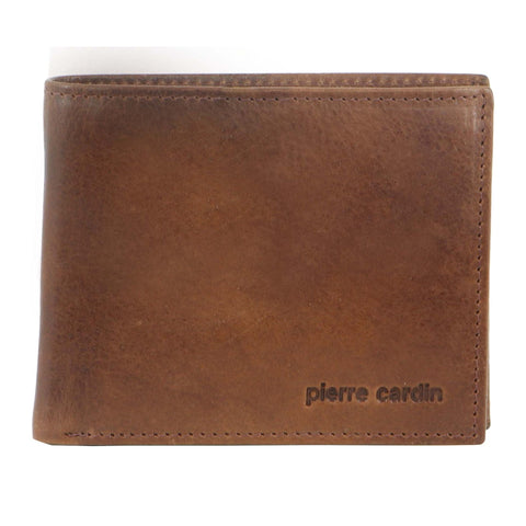 Pierre Cardin Men's Leather RFID Wallet - Cognac