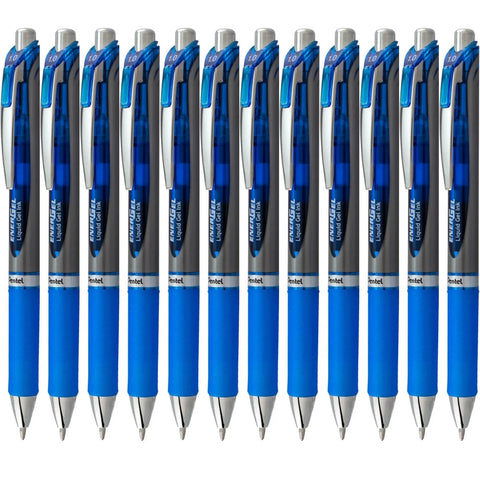 Pentel BL80 Energel Retractable Gel Ink Pens 1.0mm Box of 12 (Blue)