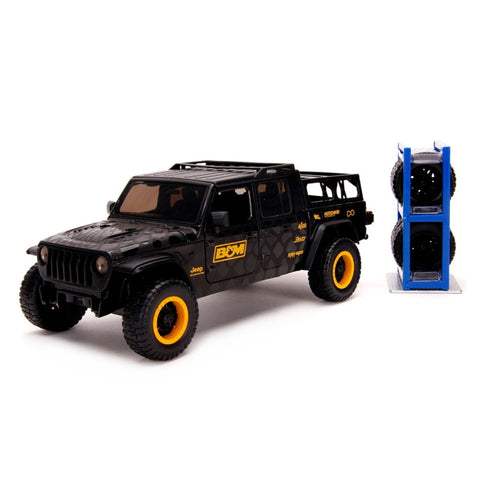 Jada 1:24 Scale Just Trucks Jeep Gladiator 2020 Black Diecast Model With Wheels