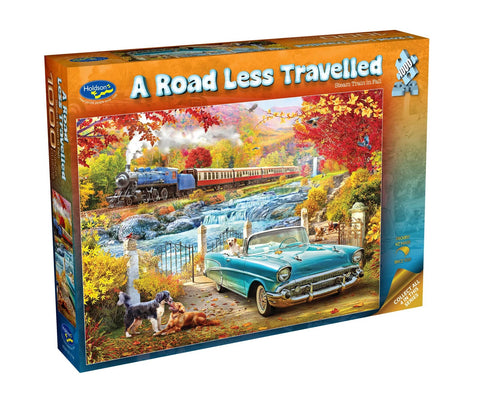 1000pc A Road Less Travelled: Steam Train in Fall