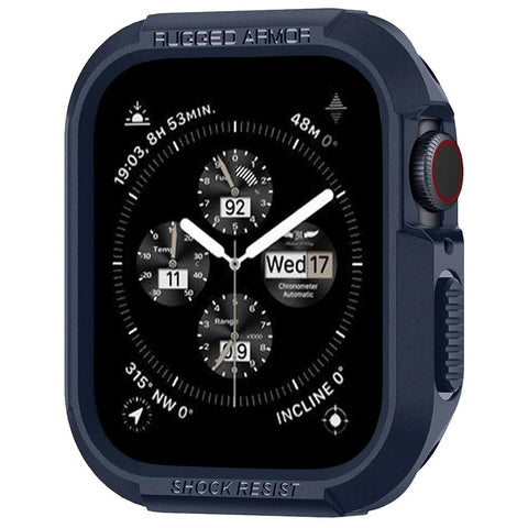 Spigen Apple Watch SE3/9/8/SE2/7/6/SE/5/4 (45mm/44mm) Rugged Armor Case (Blue)