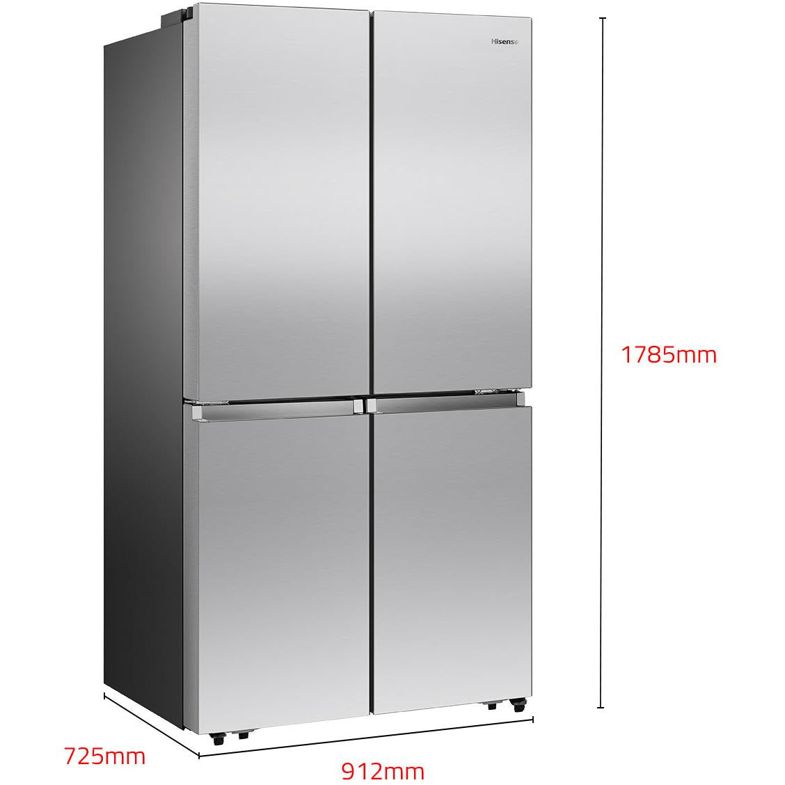 Hisense HRCD610TS 609L PureFlat French Door Fridge (Stainless Steel)
