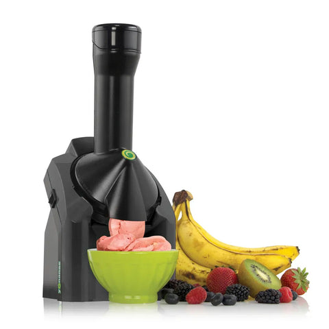 Yonanas Healthy Frozen Dessert/Fruit Ice Cream Maker w/Recipe Book Black