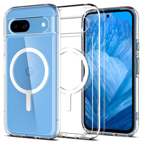 Spigen Google Pixel 8a Ultra Hybrid OneTap Metal Ring (MagFit) Case (White)