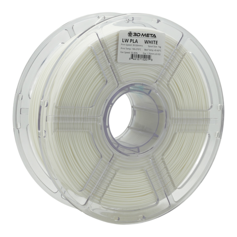 3D META Light Weight PLA 3D Printing Filament - White