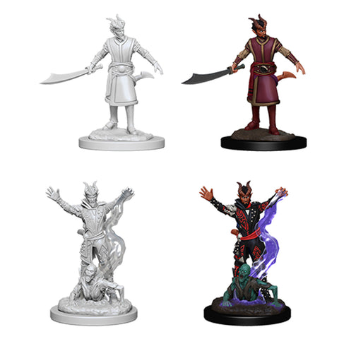 Wizkids D&D Nolzurs Marvelous Unpainted Miniatures Male Tiefling Warlock
