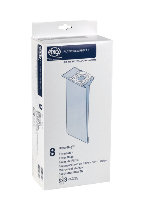 SEBO K3 Premium Vacuum Cleaner Bags 6629ER