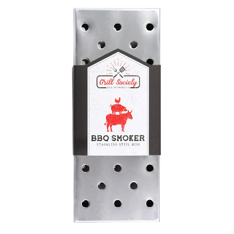 Grill Society BBQ Smoker Box (Stainless Steel)