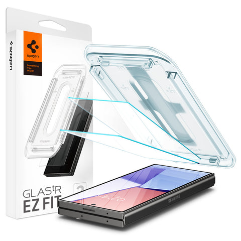 Spigen Samsung Galaxy Z Fold 6 EZ Fit GLAS.tR Slim 2PCS Glass Screen Protector - Clear