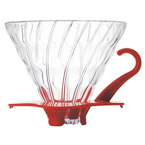 Hario Glass V60 Dripper - 2 Cup / Red