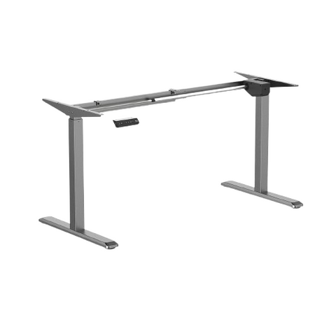 Desky Single Sit Stand Desk Frame - Space Grey