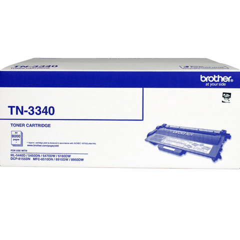 Brother TN-3340 Toner Ink Cartridge Black Genuine TN3340