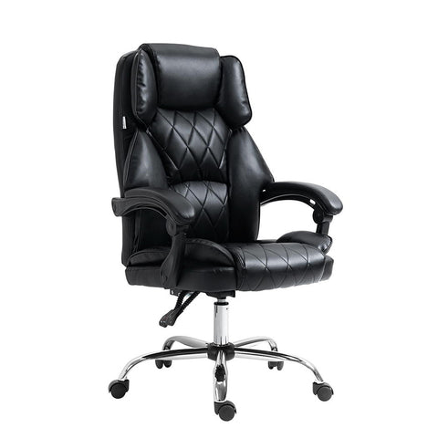Artiss Executive Office Chair Leather Recliner (Black)