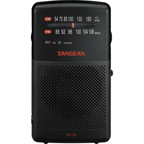 Sangean SR-35 Handheld Pocket AM/FM Radio with Speaker