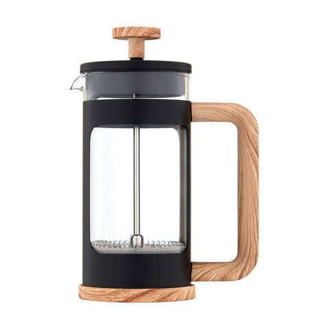 Euroline Plunger French Press Coffee Maker Durable Glass 350ml (Black)
