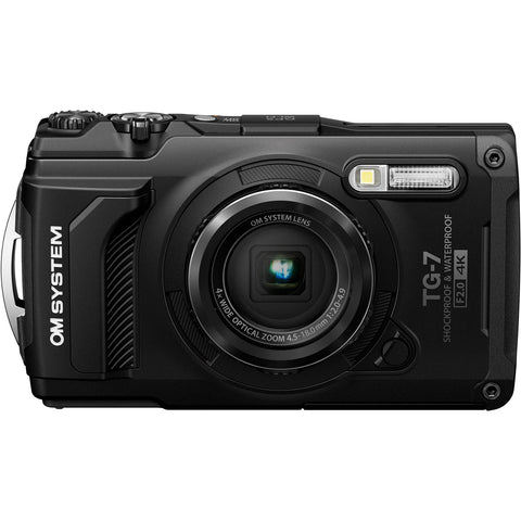 OM System TG-7 Tough Digital Camera (Black)