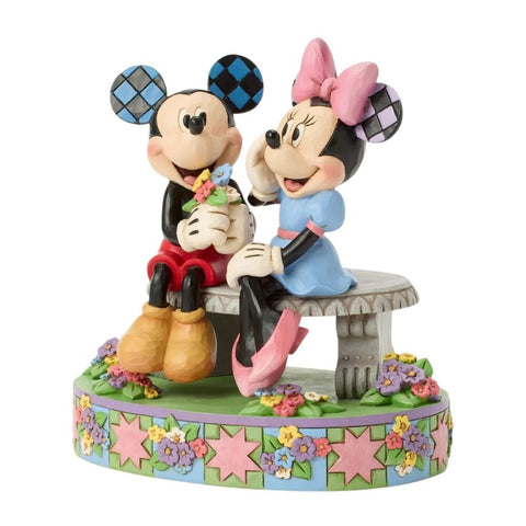 Jim Shore Disney Traditions - Mickey and Minnie Mouse Spring - A Blooming Romance