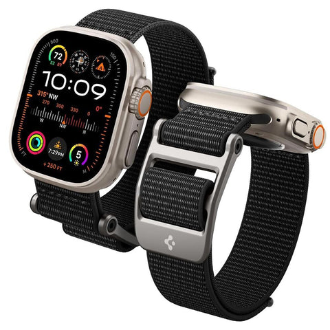 Spigen Apple Watch 49mm 46mm 45mm 44mm 42mm DuraPro Flex Band (Black)