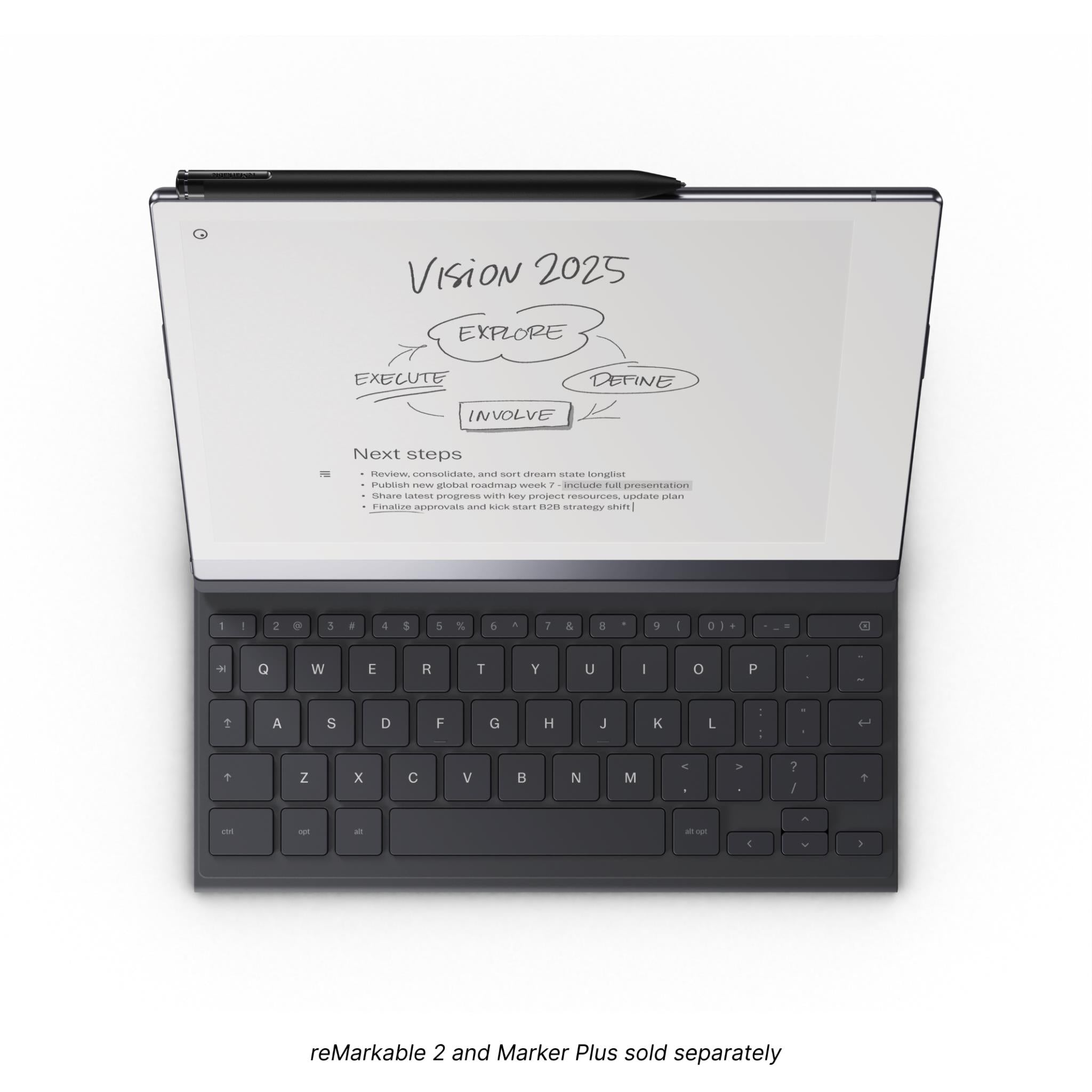 reMarkable Type Folio Keyboard Cover for reMarkable 2 Paper Tablet