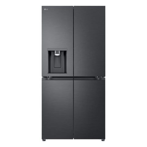 LG GF-L500MBL 506L Slim French Door Fridge (Matte Black) [Plumbed]