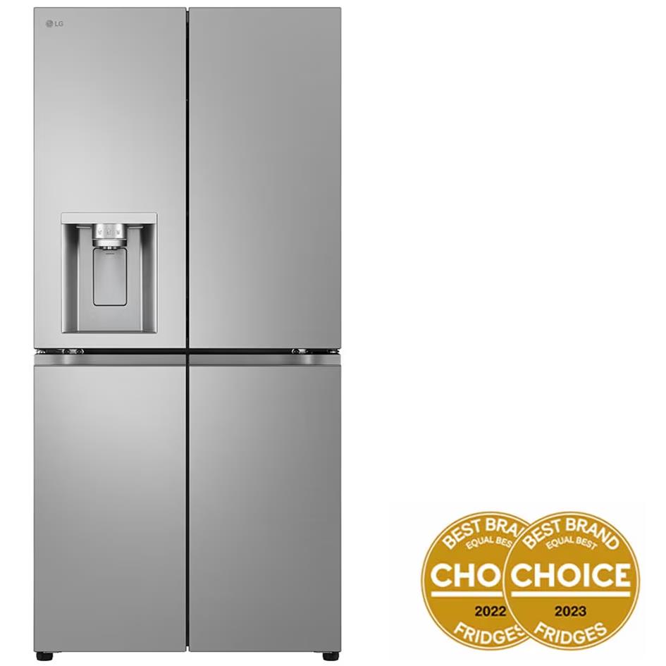 LG GFL500PL 506L Slim French Door Fridge (Stainless) [Plumbed] JB HiFi