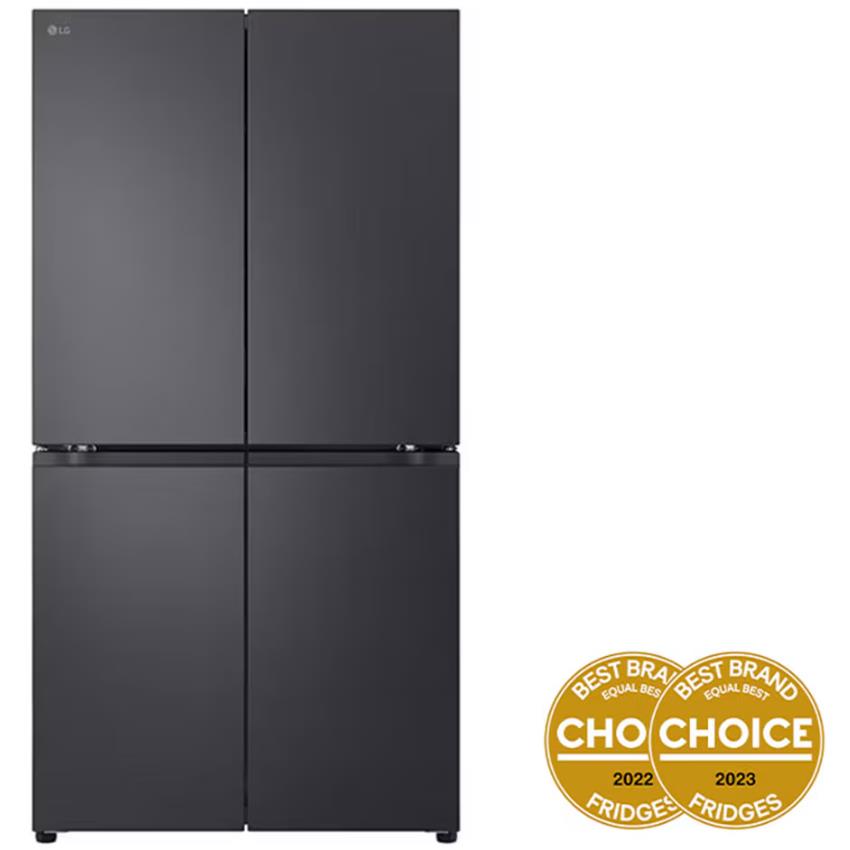 LG GFB705MBL 665L Flat French Door Fridge (Matte Black) JB HiFi