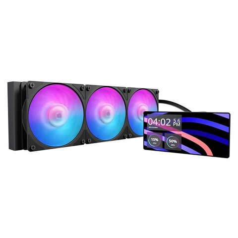 Cooler Master MasterLiquid Core LCD 6" 360 ARGB CPU Liquid Cooler - Black